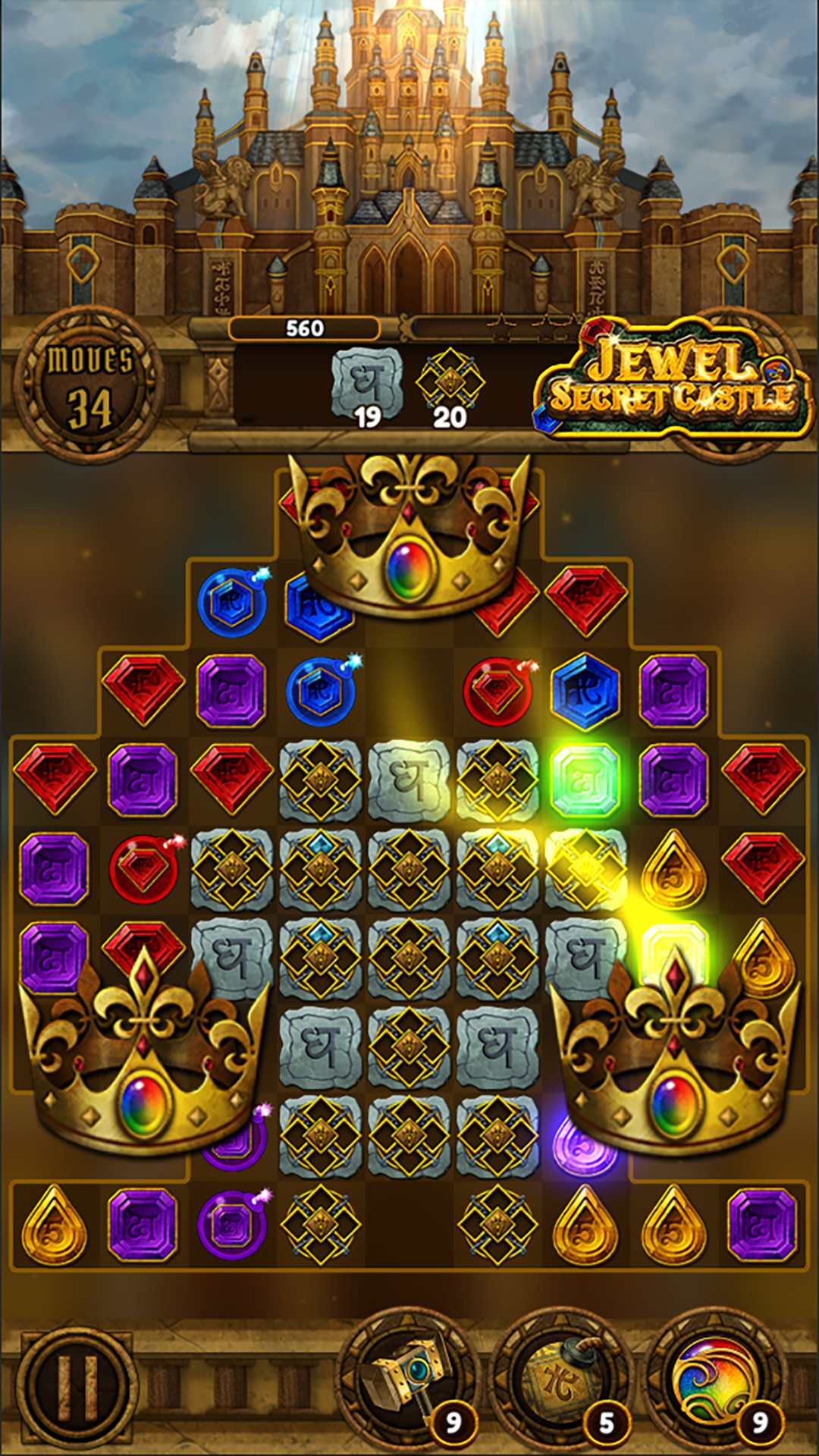 Jewel Secret Castle: Match 3 mod apk screenshot 5