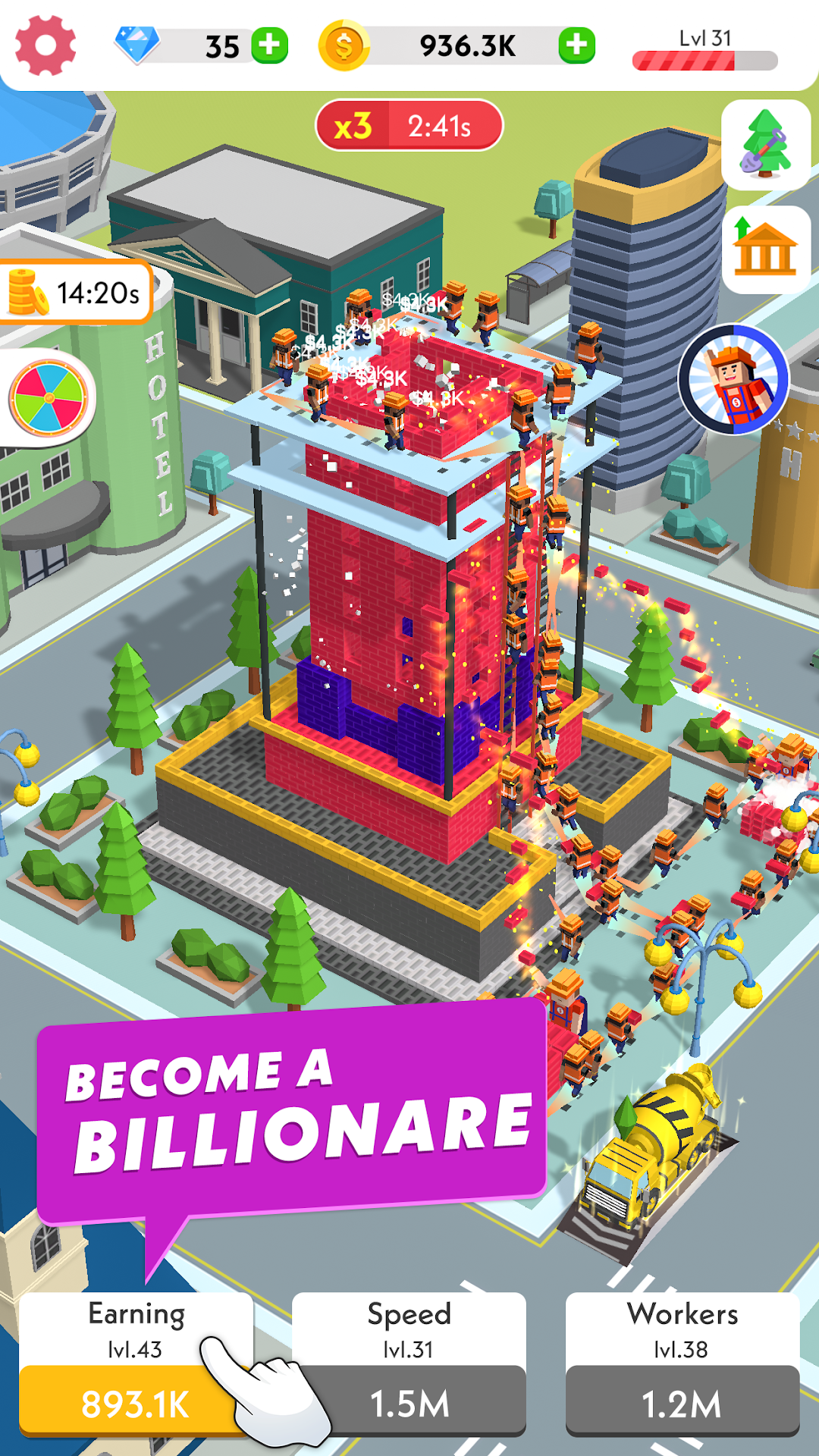Idle Construction 3D mod apk screenshot 1
