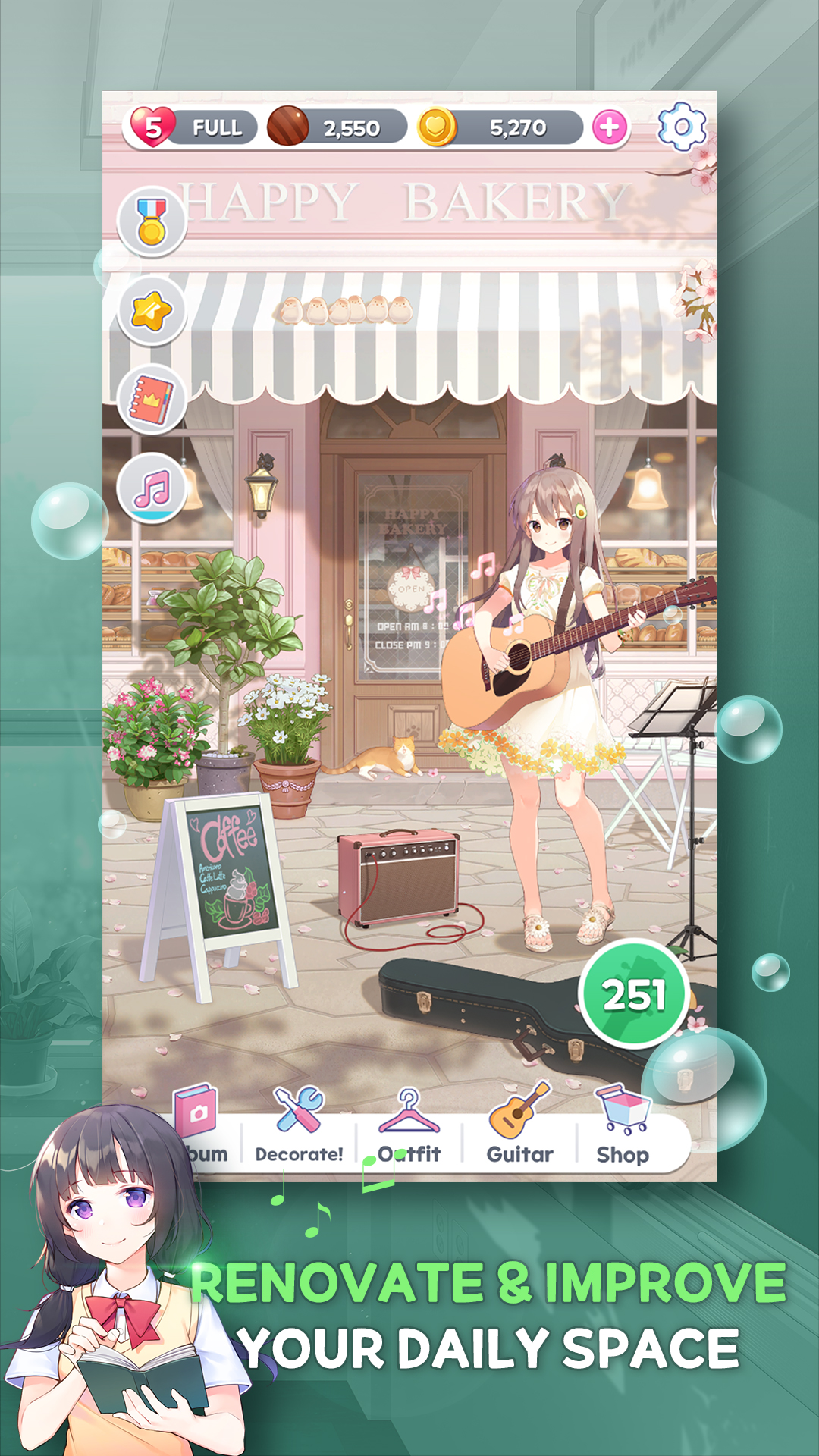 Guitar Girl Match 3 mod apk screenshot 4