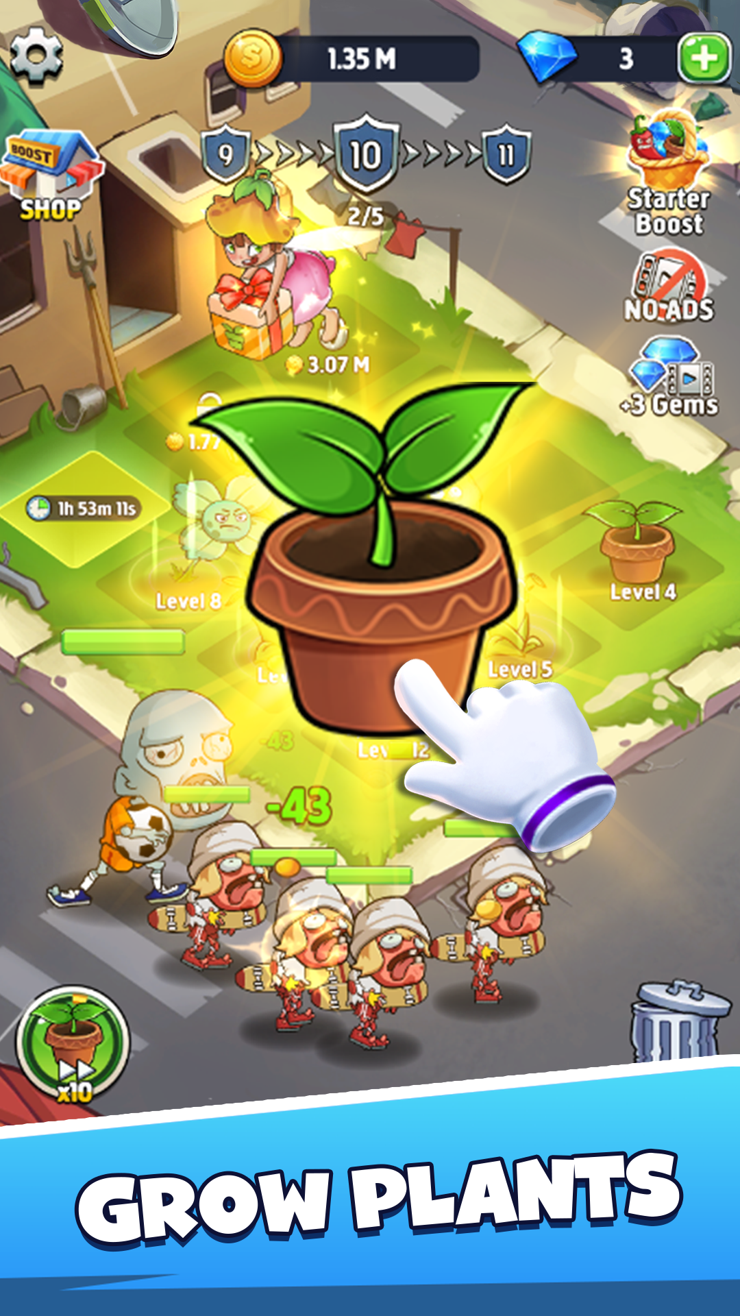 Merge Plants – Monster Defense mod apk screenshot 1