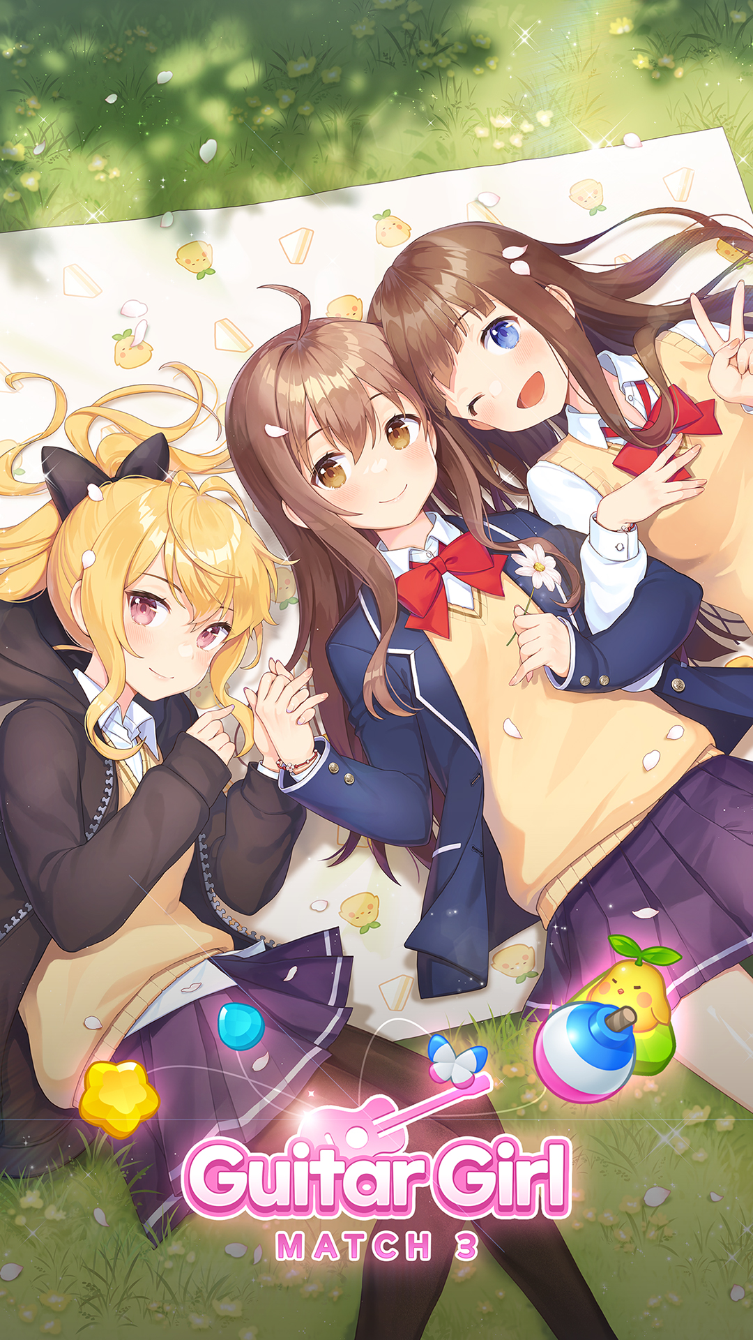 Guitar Girl Match 3 mod apk screenshot 1