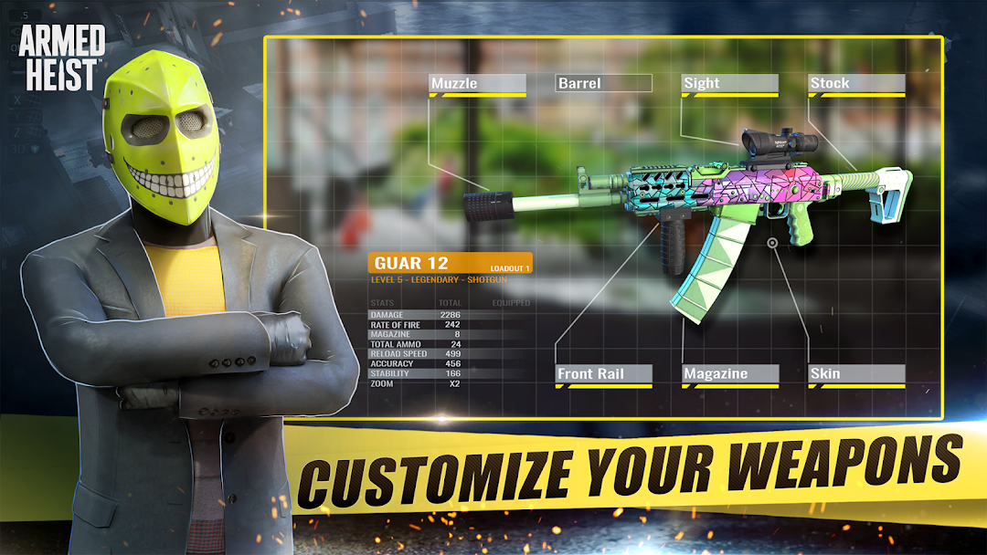 Armed Heist: Shooting games mod apk screenshot 3