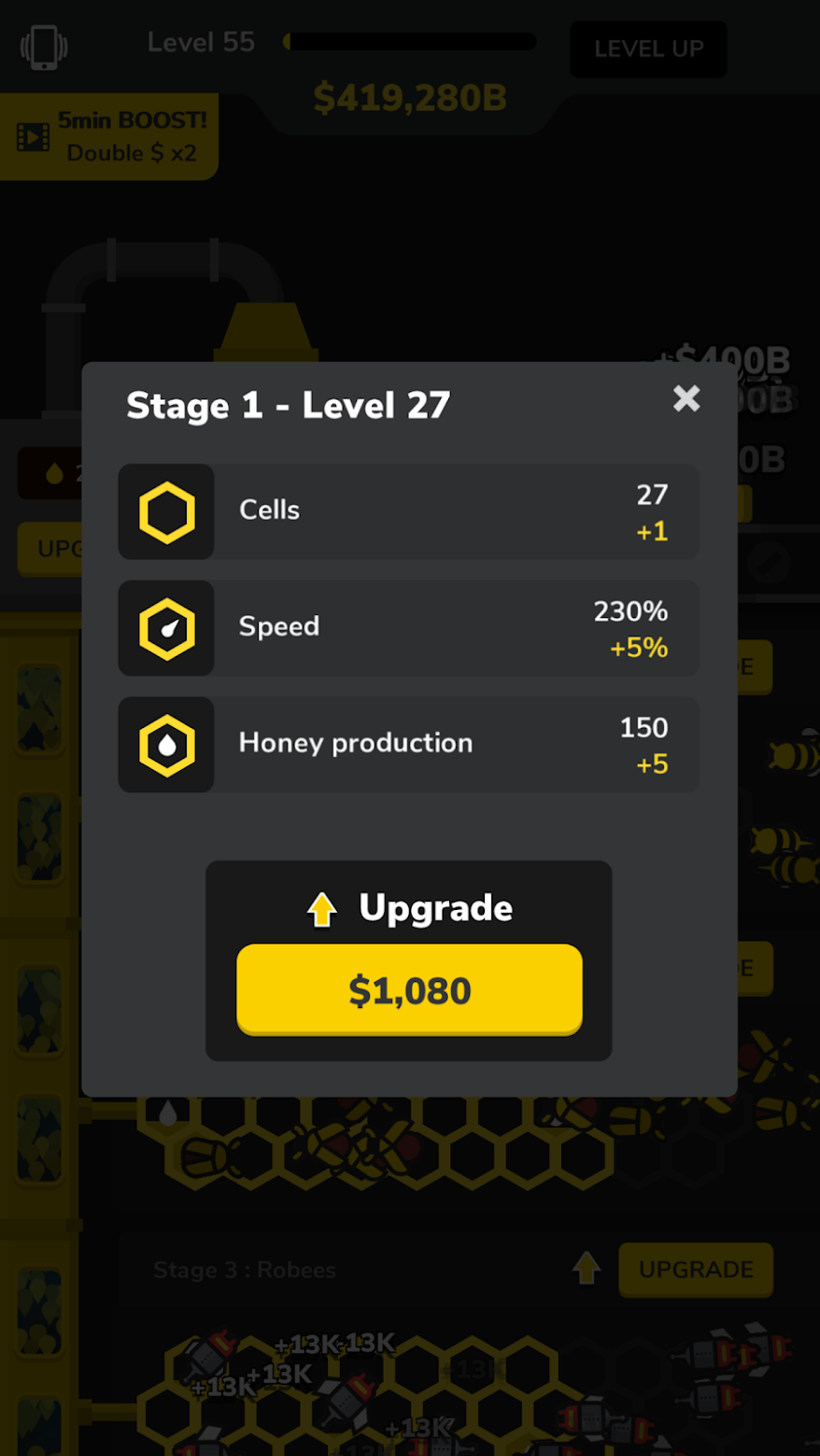 Idle Bee Factory Tycoon mod apk screenshot 2